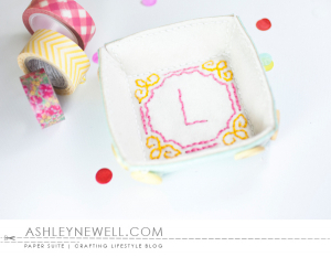 Monogrammed Square Tray