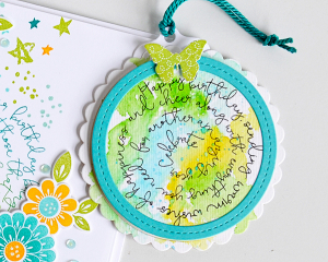 Birthday Swirls Tag