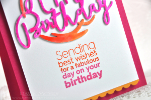 Happy Birthday detail