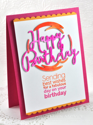 Dawn McVey - Shaped Sayings: Birthday die