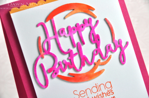 Happy Birthday detail