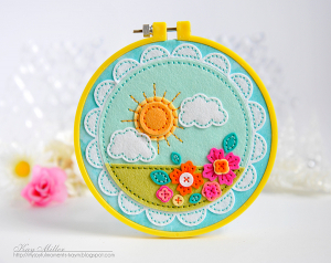 Kay Miller - Hoopla:Stitched Sunshine Dies