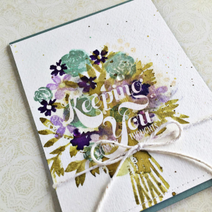 Keeping You in my Thoughts Bouquet Card - detail