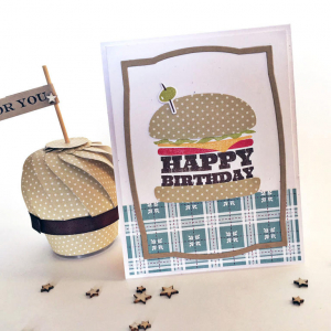 Happy Birthday Burger Card
