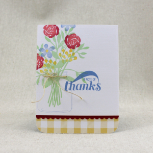 Note Of Thanks Bouquet Card