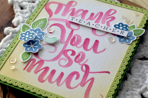 Faux Brush Lettering - Watercolor, Detail