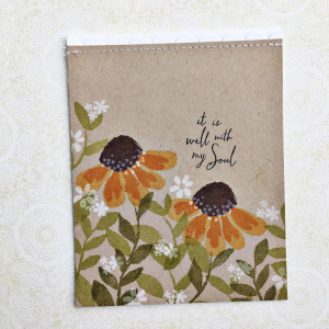 Well With My Soul Flower Card