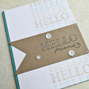 Hello Friend Card - detail