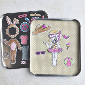 Summer Swimming Magnetic Paperdoll