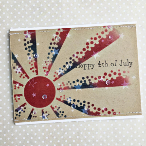 4th of July Firework Card