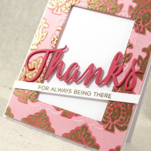 Thanks For Being Here Close Up