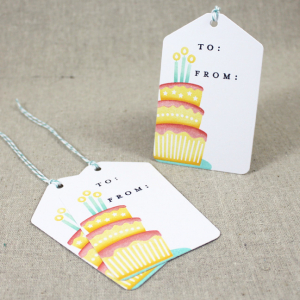 Birthday Cake Tags