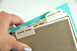 Travel Journal inside detail