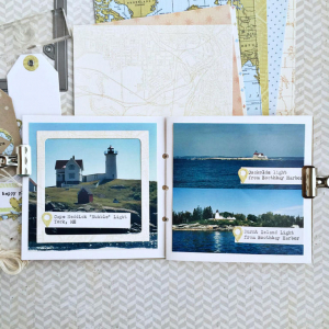 Maine Lighthouses Traveler's Journal - inside pages