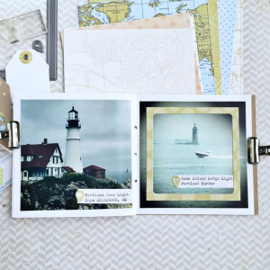 Maine Lighthouses Traveler's Journal - inside pages