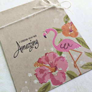 You're Amazing card - detail