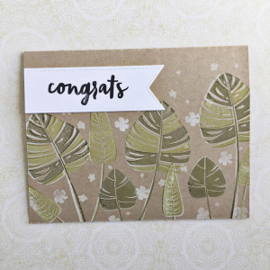 Tropical Congrats Card
