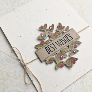 Best Wishes Card - detail
