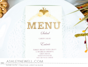 Thanksgiving Menu