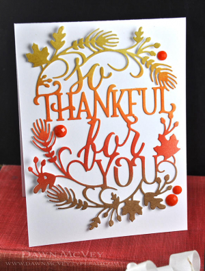 Dawn McVey - Paper Clippings: Thankful for You