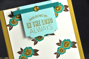 Rejoice in the Lord detail