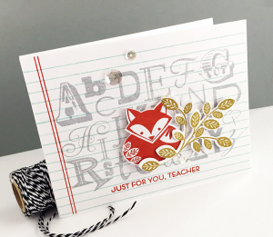 Just for You Teacher card