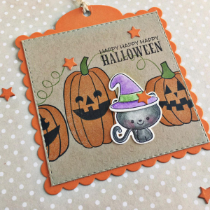 Happy Happy Happy Halloween Tag - detail