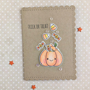 Trick or Treat Pumpkin Card