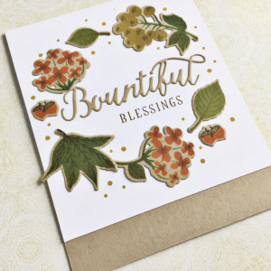 Bountiful Blessings Card - detail