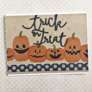 Trick or Treat Pumpkins Card