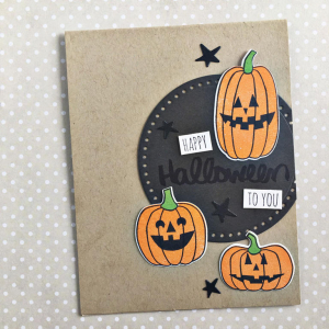 Happy Halloween Pumpkins Card