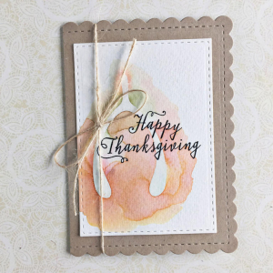 Happy Thanksgiving Wishbone Card