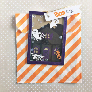 Haunted House Shaker Tag