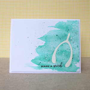 Watercolor Make A Wish Card