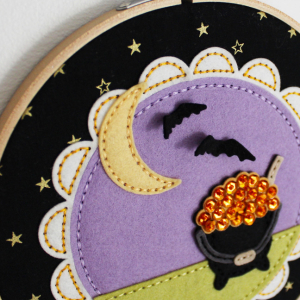 Beaded Cauldron Embroidery Hoop 5