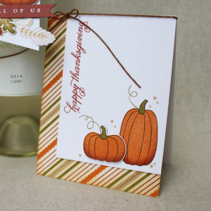 Happy Thanksgiving Pumpkins Card