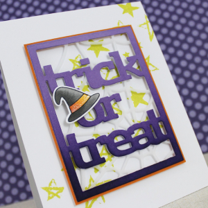 Trick Or Treat Text Block Close Up