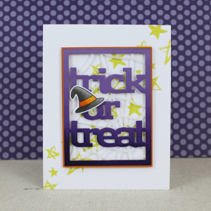 Trick Or Treat Text Block Card