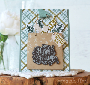 Fancy Pants Happy Holidays Shopping Bag Label