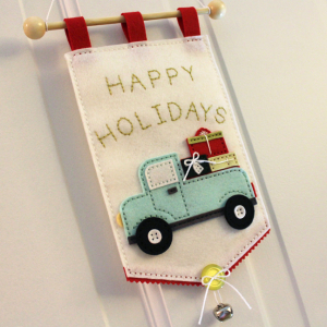 Happy Holidays Door Hanger Side
