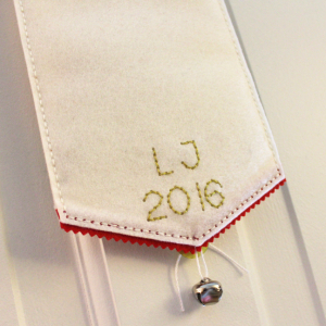 Happy Holidays Door Hanger - Date & Initials