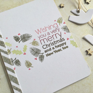 Wishing You a Merry Christmas Card - detail