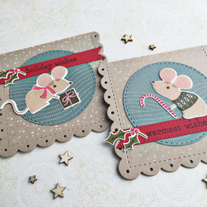 Christmas Mice Cards - detail