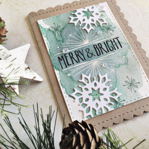 Merry & Bright Card - detail