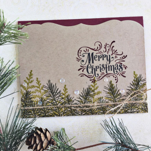 Merry Christmas Greens Card