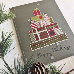 Holiday Presents Card - detail