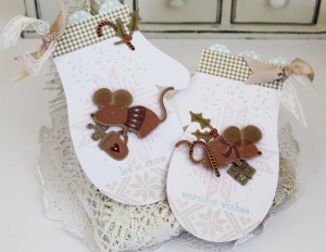 Warmest Wishes Mitten Tags