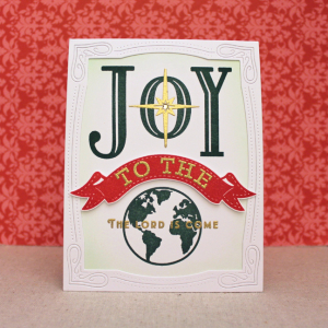 Framed Joy To The World Card
