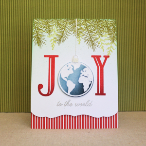 Joy To The World Ornament Card