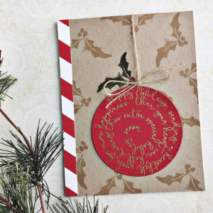 Happy Holidays Ornament Card
